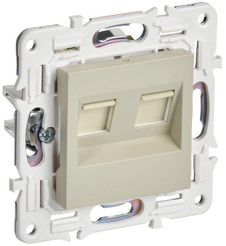 розетка компьютерная двойн. rj45 кат.6 skandy sk-k04b беж. iek sk-k20-2-k10 от BTSprom.by