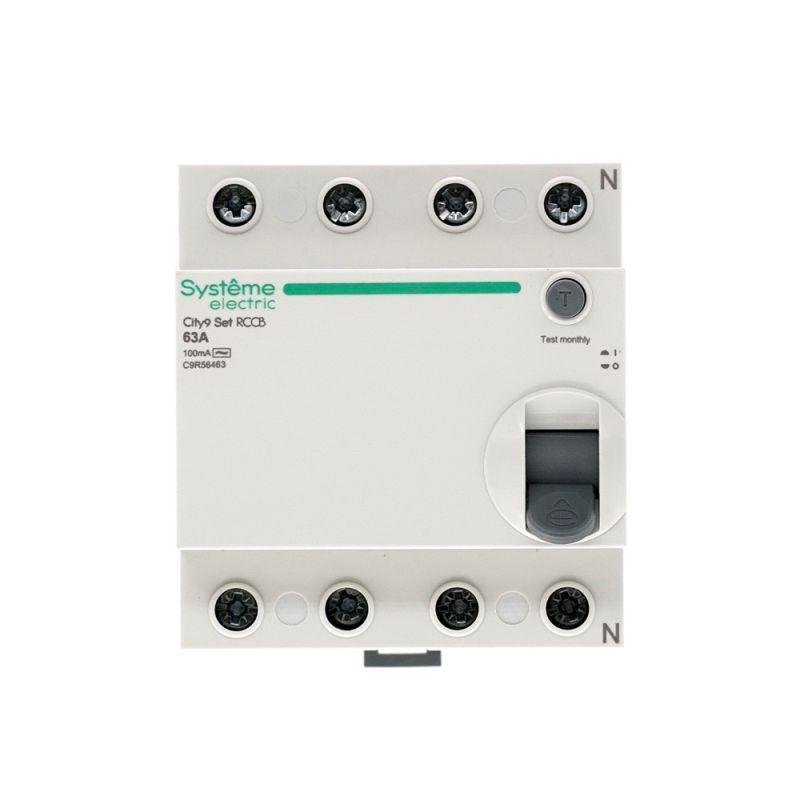  Выключатель дифференциального тока (УЗО) 4п 63А 100мА тип AC City9 Set 400В SE C9R56463 фото в каталоге от BTSprom.by