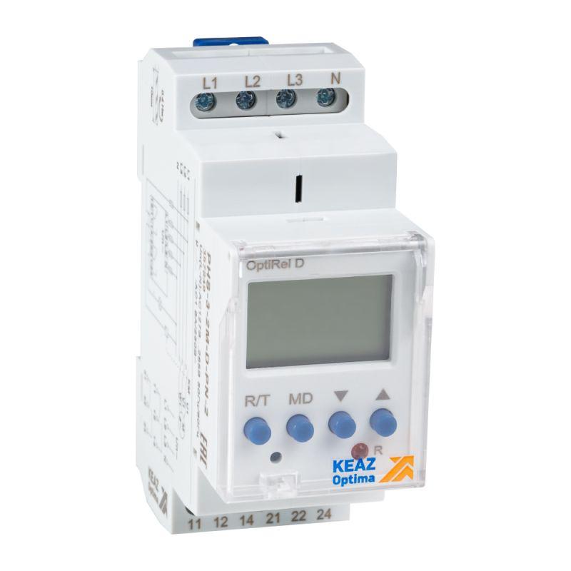 реле контроля фаз optirel d phs-3-2m-d-pn-2 цифровое 3ф 2со кэаз 357849 от BTSprom.by