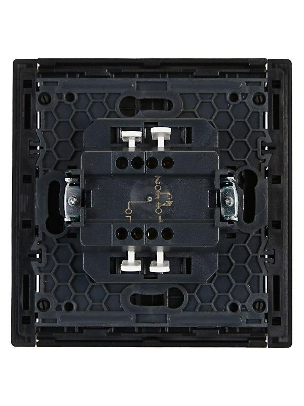  Выключатель проходной 1-кл. СП FORTE&PIANO 10А FP104 с индикацией черн. IEK FP-V12-1-10-1-K02 фото в каталоге от BTSprom.by