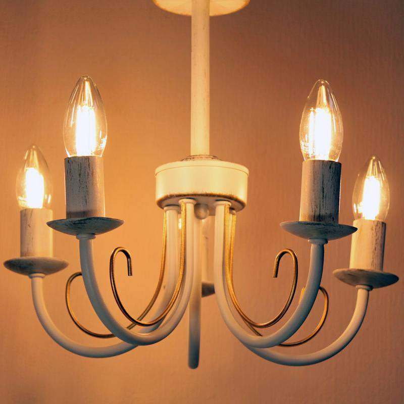  Светильник "Рустика" 253 бел. патина НСБ 01-5х60-123 E14 (инд.упак.) Элетех 1005404245 фото в каталоге от BTSprom.by