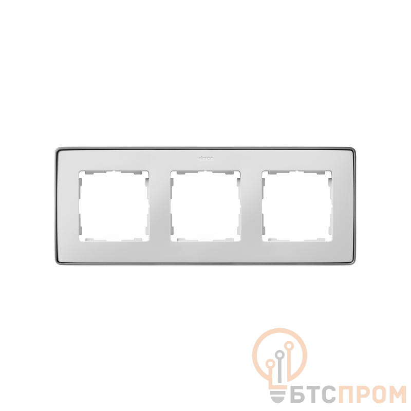 Рамка 3-м Simon82 Detail бел.; основание алюм. Simon 8201630-243 фото в каталоге от BTSprom.by  Рамка 3-м Simon82 Detail бел.; основание алюм. Simon 8201630-243 фото в каталоге от BTSprom.by