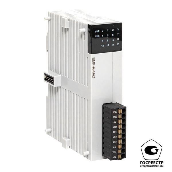 модуль аналогового вывода emf 4 pro-logic (с поверкой) ekf emf-a-4ao-v от BTSprom.by