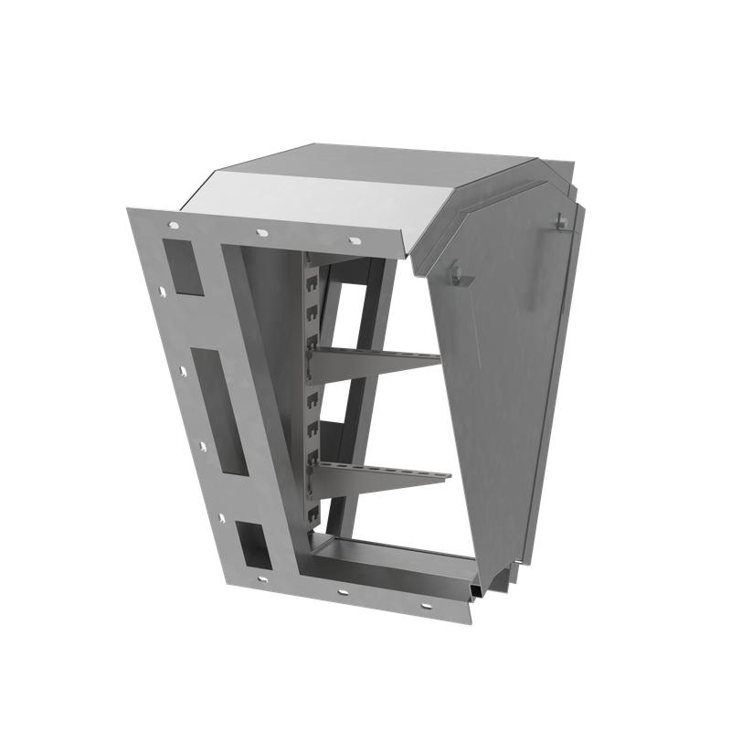 Короб кабельный блочный угловой с поворотом вниз на 45град. 450х650 L685 сталь 2мм ККБ-УН-0.65/0.4 КМ-Профиль LO67362 от BTSprom.by