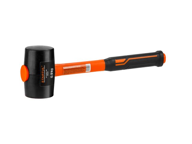киянка резиновая черная 0,9кг с фибергл. рукояткой startul profi (st2200-09) st2200-09 от BTSprom.by