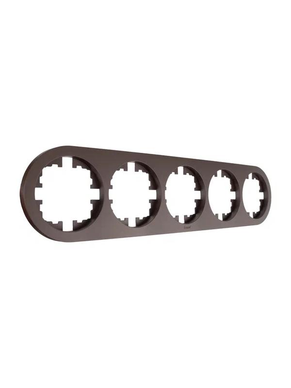 Рамка 5-м OSEN горизонт. круглая шоколад LEZARD 744-7300-150 фото в каталоге от BTSprom.by
