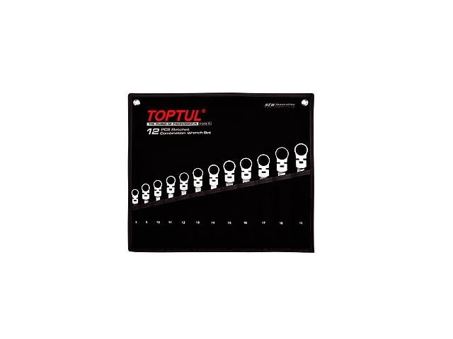 набор ключей комбинир. с поворотн. трещоткой 8-19 мм 12 пр toptul gpaq1204 от BTSprom.by