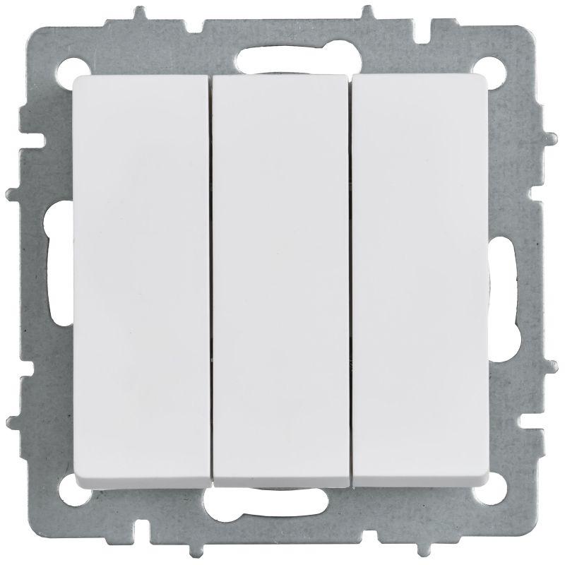  Выключатель 3-кл. СП BRITE ВС10-3-0-БрАБ 10А механизм арктич. бел. IEK BR-V30-0-10-K91 фото в каталоге от BTSprom.by