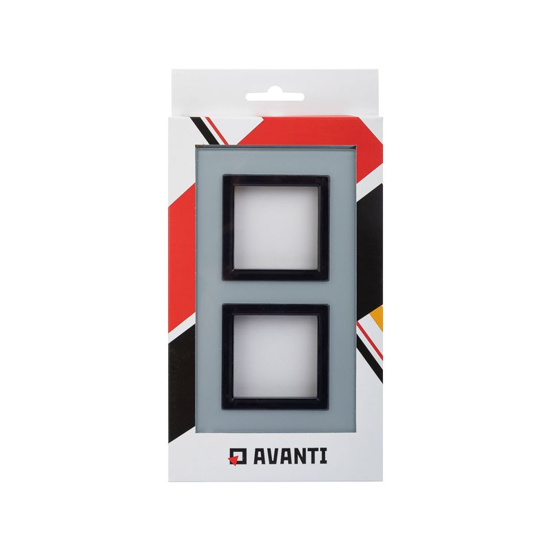  Рамка 2-м 4мод. Avanti натуральн. стекло свет. сер. DKC 4404824 фото в каталоге от BTSprom.by