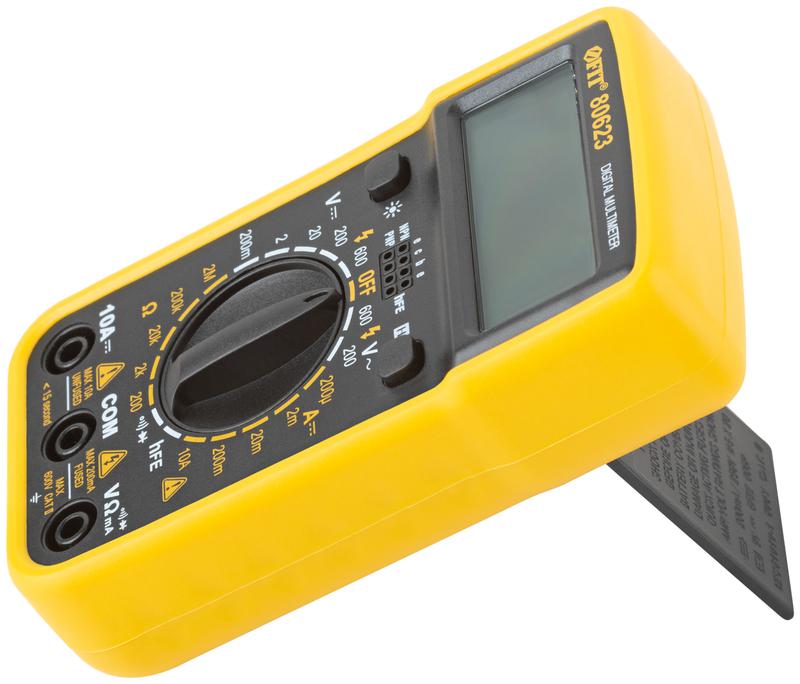  Мультиметр 0.1 мВ-600В; 0.1В-600В; 1 мкА-10 А; 0.1 Ом-2 МОм; коробка FIT 80623 фото в каталоге от BTSprom.by