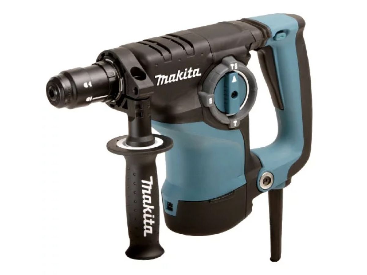 перфоратор makita hr 2811 ft в чем. (800 вт, 2.8 дж, 3 реж., патрон sds-plus, быстросъемн., бзп в комплекте, подсветка, вес 3.3 кг) hr2811ft от BTSprom.by