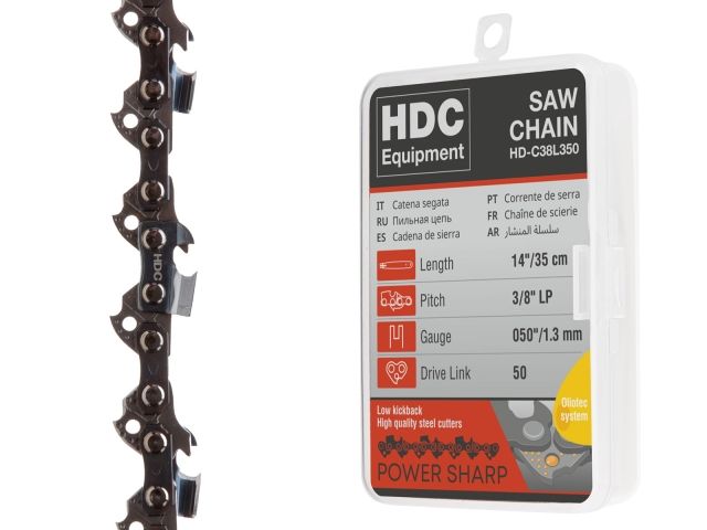 цепь 35 см 14" 3/8" lp 1.3 мм 50 зв. (в пласт. боксе) hdc (hdc equipment) hd-c38l350 от BTSprom.by