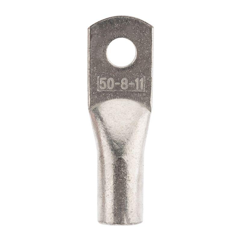  Наконечник медный луженый ТМЛ 50кв.мм 50-8-11 d8мм ГОСТ 7386-80 (уп.5шт) Rexant 07-5322-4 фото в каталоге от BTSprom.by