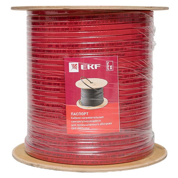  Кабель нагревательный саморег. ESS-45F 45Вт/м фторопласт EKF ESS-45F-200 фото в каталоге от BTSprom.by