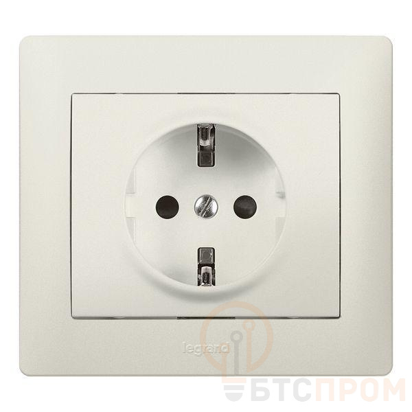 Розетка 1-м СП Galea Life 16А IP20 2P+E с заземл. защ. шторки немецк. стандарт с лицев. панелью механизм перламутр. Leg 771563 фото в каталоге от BTSprom.by  Розетка 1-м СП Galea Life 16А IP20 2P+E с заземл. защ. шторки немецк. стандарт с лицев. панелью механизм перламутр. Leg 771563 фото в каталоге от BTSprom.by