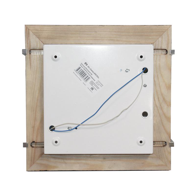  Светильник НПБ 09-2х40-001 "Полесье" 300х300 М94 бел. /корпус венге /держатель хром (инд. упак.) Элетех 1005205889 фото в каталоге от BTSprom.by