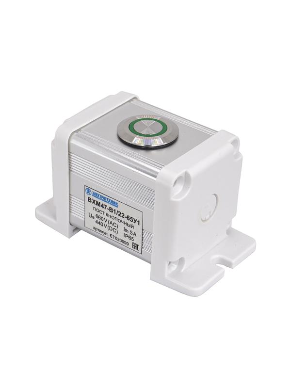 пост управления bxm47-b1/22-65у1 1 цилиндрическая кнопка 1c1no1nc зел. электротехник et020099 от BTSprom.by