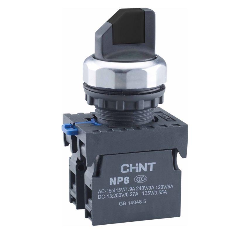 переключатель с возвратом np8-10x/22 без подсветки черн. 1но ip65 (r) chint 578776 от BTSprom.by