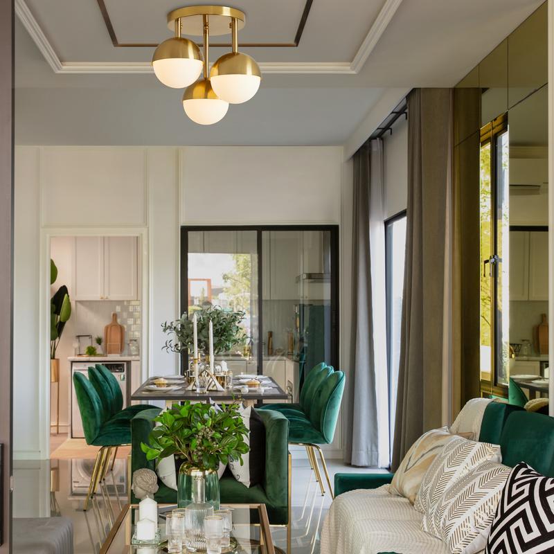  Светильник Polli 120Вт E27х3 IP20 потолочн. Freya FR5449CL-03G фото в каталоге от BTSprom.by