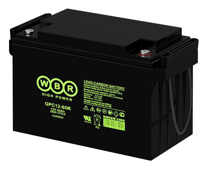 аккумулятор тяговый 12в 65а.ч wbr gpc12-65k wbr от BTSprom.by