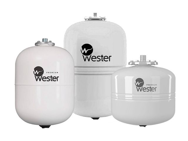 бак мембранный для гвс wester premium wdv 24 нерж. контрфланец (контрфланец из нержавеющей стали. пригоден для накопления воды после обратного осмоса.) wdv24p от BTSprom.by