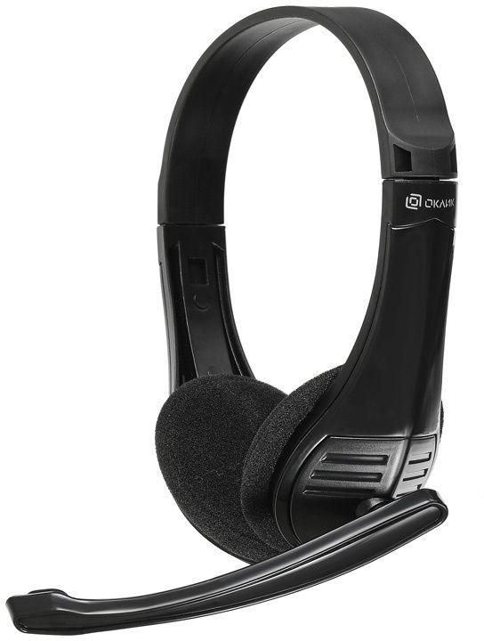 наушники с микрофоном hs-m150 черн. 2.2м накладные оголовье no-003n no-003n оклик 428963 от BTSprom.by
