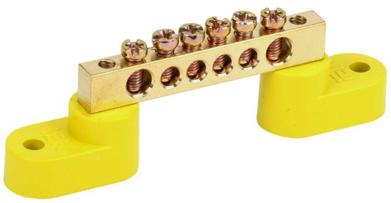 шина pe "земля" шни-6х9-6-у2-ж на двух угловых изоляторах iek ynn10-69-6c2-k05 от BTSprom.by шина pe "земля" шни-6х9-6-у2-ж на двух угловых изоляторах iek ynn10-69-6c2-k05 от BTSprom.by