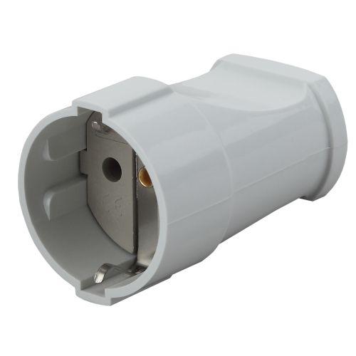 розетка кабельная с заземл. прямая 16а бел. rx2-w эра б0039682 от BTSprom.by