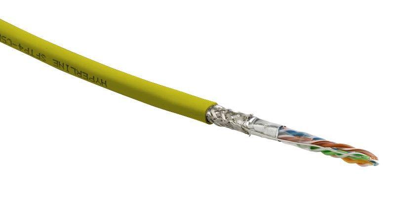 кабель витая пара sf/utp кат.5e 4 пары 24 awg ож solid экран-фольга + медн. оплетка lszh -20град.c-+75град.c sfutp4-c5e-s24-in-lszh-yl-305 гарантия: 15 лет компонентн./25 лет системн. желт. (уп.305м) hyperline 444632 от BTSprom.by