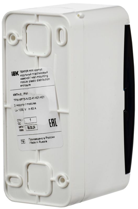  Корпус КМПн-2 TEKFOR Mini IP41 пластик. бел. IEK TFM-KP73-N-02-41-K01-K01 фото в каталоге от BTSprom.by