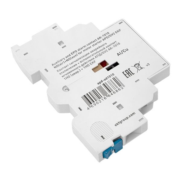  Контакт сигнализации аварийного отключения + вспомогательный контакт мгновенного действия АПД/GV2 АК-1010 1НО (авар.) + 1НО EKF apd-ad1010 фото в каталоге от BTSprom.by