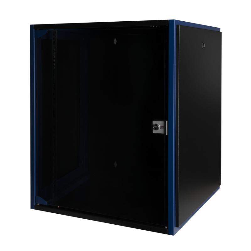 шкаф настенный 19дюйм 15u 600х600 дв. стекл. черн. datarex dr-600321 от BTSprom.by
