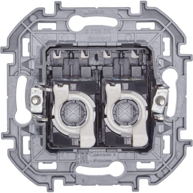 Розетка компьютерная 2-м Inspiria RJ45 кат.5E UTP бел. IEK 673835 фото в каталоге от BTSprom.by