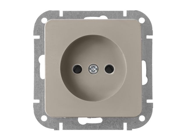 розетка 1-ая телефонная (скрытая) песочная, astrum, bylectrica тр4-6501 песочн от BTSprom.by