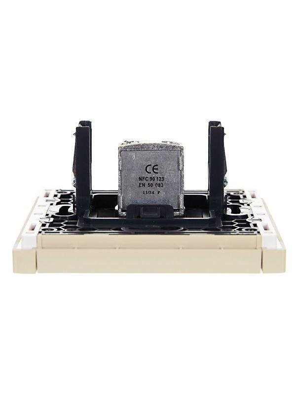  Розетка TV проходная FORTE&PIANO FP429 ваниль IEK FP-A10-P-K10 фото в каталоге от BTSprom.by