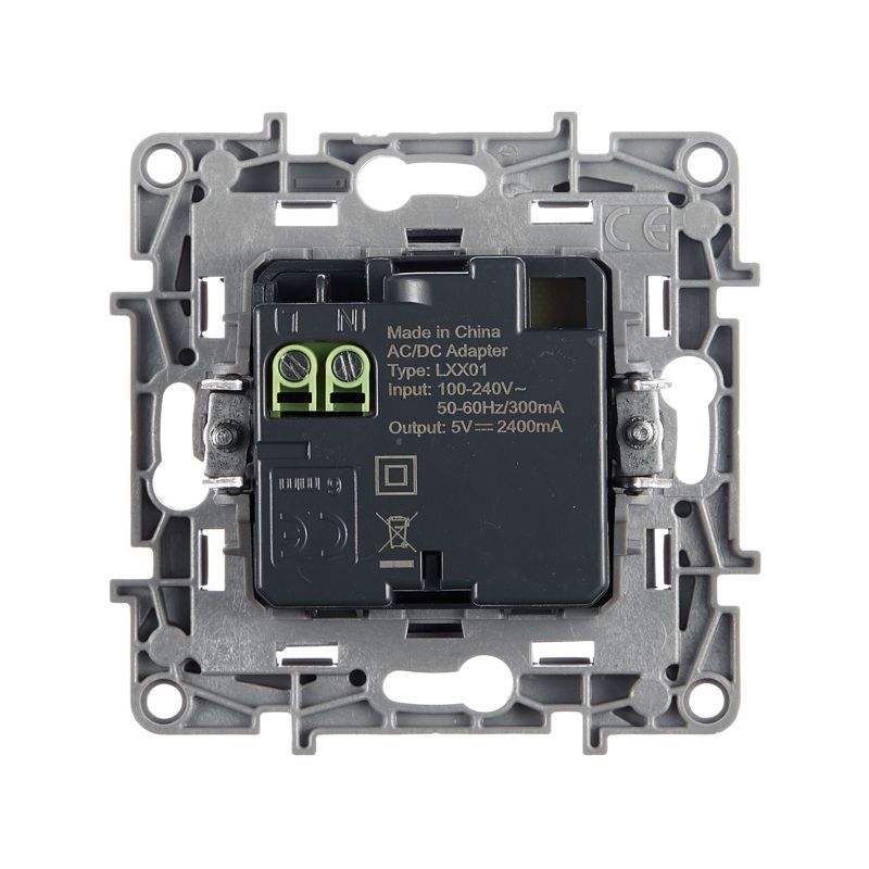  Розетка USB 2-м СП 2мод. Etika 240В/5В 2400мА механизм антрацит IEK 672694 фото в каталоге от BTSprom.by