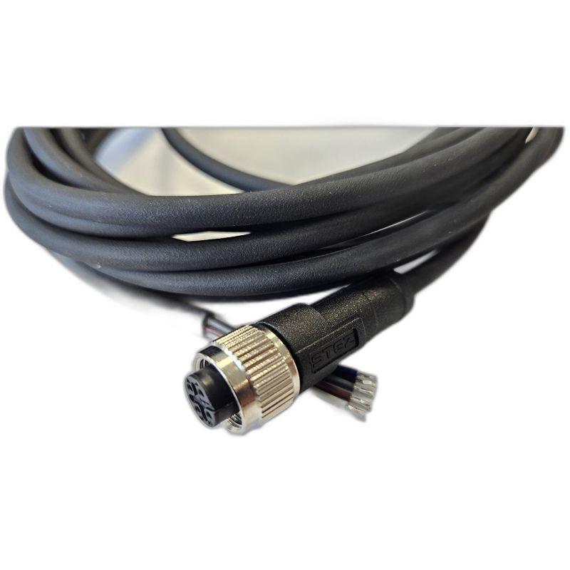 кабель m12 5a гнездовой 5000мм прямой полиуретан свободный конец сцм120023-05a-2-05000 черн. стэз 185210650 от BTSprom.by