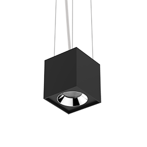 светильник светодиодный dl-02 cube 100х110 12вт 3000к 35град. подвесной ral9005 черн. муар varton v1-r0-90360-30000-2001230 от BTSprom.by