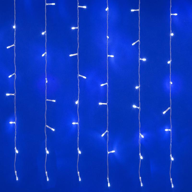 занавес светодиодный uld-c3020-384/dta/rc white ip44 3х2м 384 led бел. свет провод прозр. gульт ду (в/к) uniel ul-00008562 от BTSprom.by