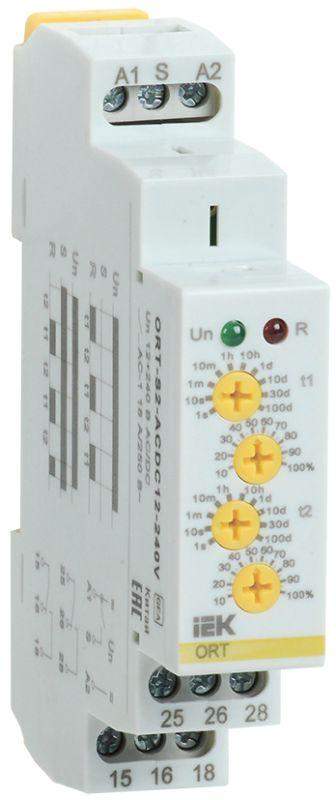 реле циклическое ort 2 контакта 12-240в ac/dc iek ort-s2-acdc12-240v от BTSprom.by