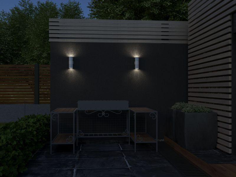  Светильник 5221 2хGU10 IP65 уличный настенный бел. IEK LT-UBU0-5221-GU10-2-K01 фото в каталоге от BTSprom.by