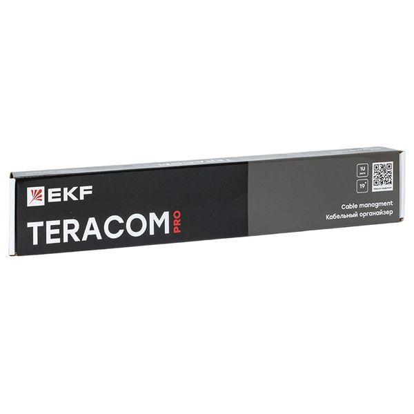  Органайзер кабельный TERACOM PRO с крышкой 19дюйм 1U пластик. черн. EKF TRP-1CORF-PL-BK фото в каталоге от BTSprom.by
