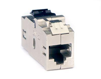 модуль keystone rj45 кат.6 проходной экранированный серебр. dkc rnk6fesl от BTSprom.by