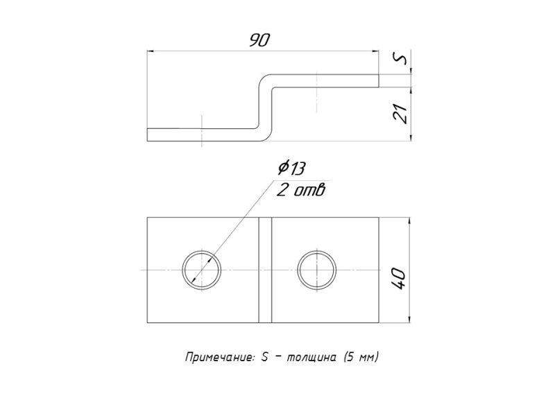  Прижим STRUT балочный Z-образн. (5мм) EKF stpbz-5 фото в каталоге от BTSprom.by