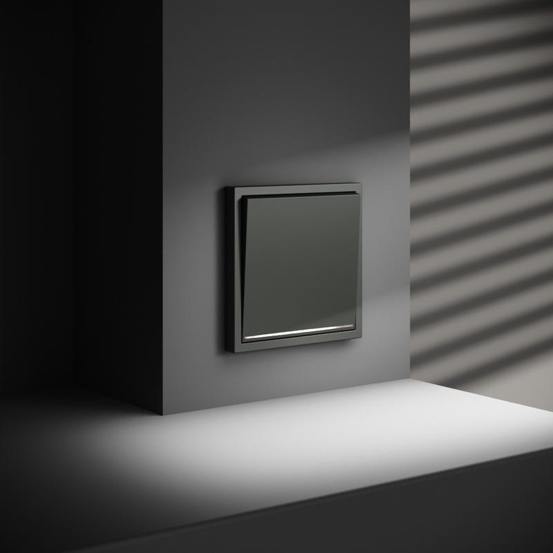  Выключатель 1-кл СП S70 10А с подсветкой механизм титан Voltum VLS010206 фото в каталоге от BTSprom.by