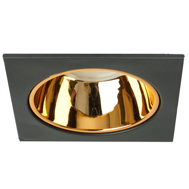 светильник потолочный встраиваемый mr16 g5.3 черн. + зол. dl3112 feron 51409 от BTSprom.by