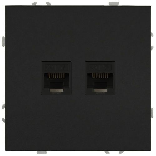 розетка информационная 2-м сп galaxy rj45 16а ip20 250в антрацит эра б0070764 от BTSprom.by
