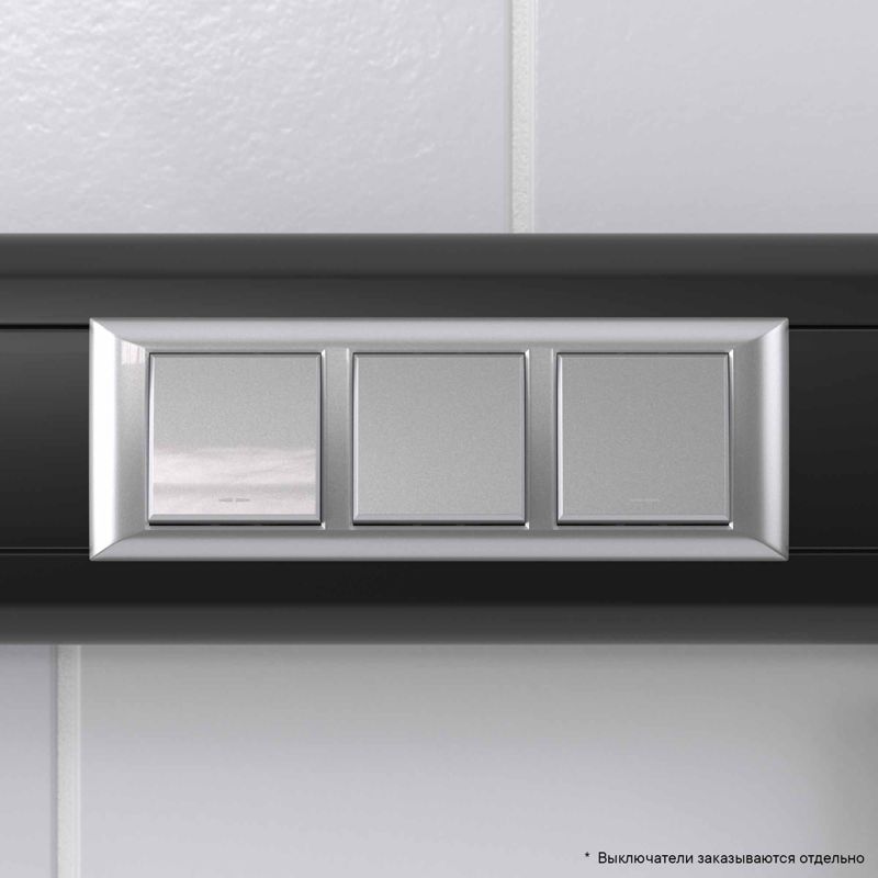  Рамка-суппорт 6мод. Avanti для "In-liner Front" серебр. металлик DKC 4404916 фото в каталоге от BTSprom.by