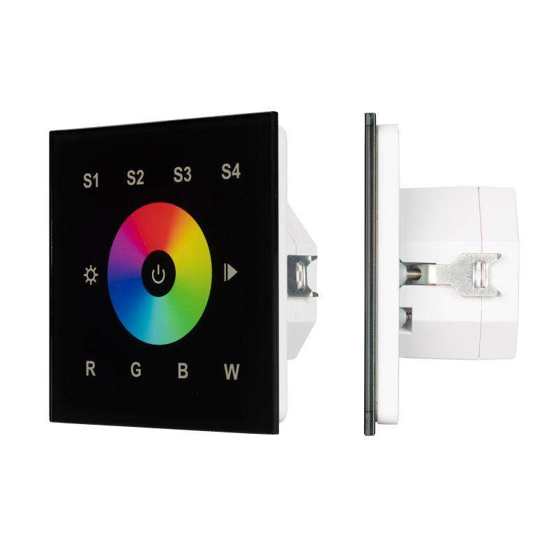 панель сенсорная dali-901-11-1g-4sc-rgbw-dt8-in black (bus/230) (iвp20 пластик) intelligent arlight 037199 от BTSprom.by