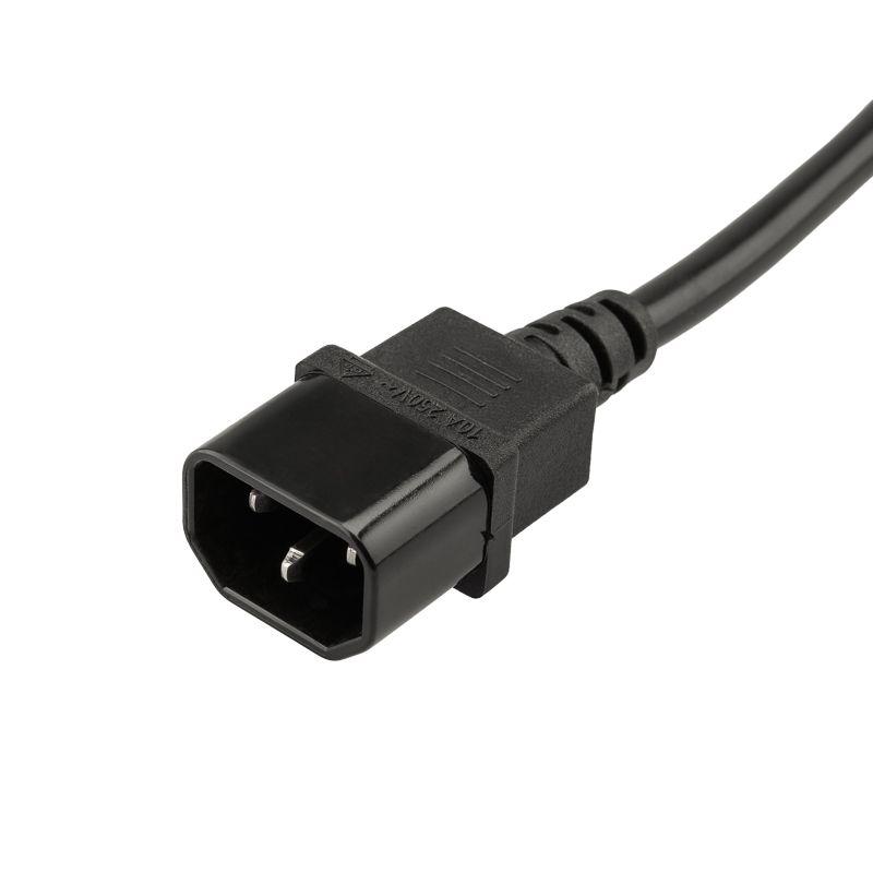  Блок распределения питания PDU 8 розеток СЕЕ 7/4 Schuko 10А выкл. вилка C14 горизонт. шнур 2м корпус алюм. Rexant 04-0302-1 фото в каталоге от BTSprom.by